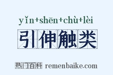 引伸触类是什么意思的图片
